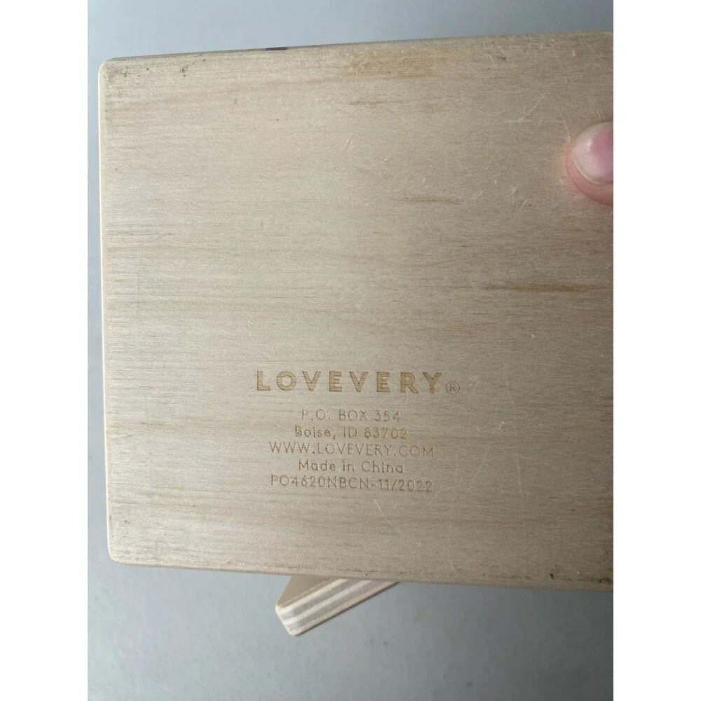 Lovevery Wooden Lock Box Activity Cube Toddler Sensory Learning Toy Hardwar